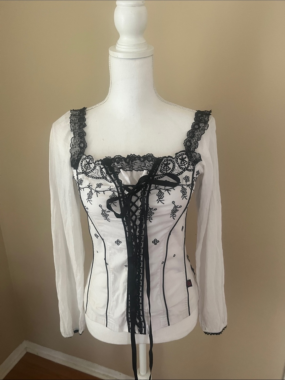 Tripp NYC Hot Topic Corset blouse